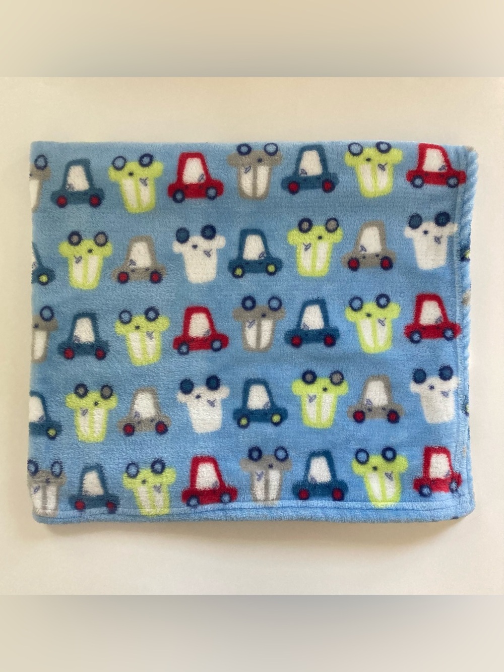 Baby Starters Cars Vehicles 2021 Blanket‎ Throw Plush Blue Red Gray 30 x 34